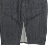 7 FOR ALL MANKIND Womens Blue Denim Mini Skirt Cotton M Casual Straight Zip