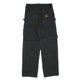 CARHARTT Womens Black Regular Fit Straight Leg Trousers W30 L30 Workwear Cargo