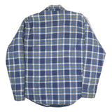 THE GREAT PLAINS Mens Blue & Olive Check Shirt M Casual Long Sleeve Cotton