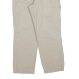 DOCKERS Mens Regular Beige Cotton Blend Trousers W34 L30 Zip Closure Casual