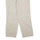 DOCKERS Mens Regular Beige Cotton Blend Trousers W34 L30 Zip Closure Casual