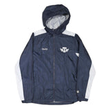 CHAMPION Womens Navy & White Thunderbird Nylon Zip Jacket S Windbreaker Hooded