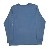 Carhartt Long Sleeve T-Shirt - Large Blue Cotton