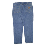 CARHARTT Mens Jeans Blue Regular Straight Denim Medium W40 L30 Classic Fit Zip