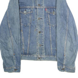 LEVI'S Mens Blue Denim Jacket M Cotton Plain Button Classic Fit