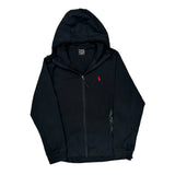 Polo By Ralph Lauren Track Jacket - Large Black Cotton