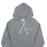 CHAMPION REVERSE WEAVE Womens Grey Hoodie S Cotton Blend Pullover Drawstring