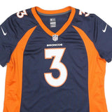 NIKE Womens Blue & Orange Denver Broncos Football Shirt XL Short Sleeve V-Neck