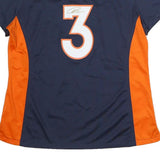 NIKE Womens Blue & Orange Denver Broncos Football Shirt XL Short Sleeve V-Neck