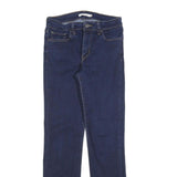 LEVI'S 714 Womens Jeans Blue Regular Straight Denim Medium W28 L30 Classic Fit