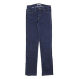 LEVI'S 714 Womens Jeans Blue Regular Straight Denim Medium W28 L30 Classic Fit