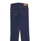 LEVI'S 714 Womens Jeans Blue Regular Straight Denim Medium W28 L30 Classic Fit