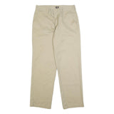 DICKIES Mens Beige Cotton Blend Regular Fit Straight Leg Trousers W29 L29