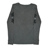 Harley Davidson Graphic Long Sleeve T-Shirt - Large Grey Cotton