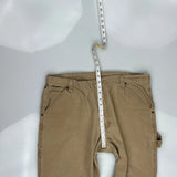 Wrangler Double Knee Carpenter Trousers - 37W 30L Beige Cotton