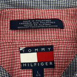 Tommy Hilfiger Checked Shirt - Large Gray Cotton