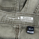 Carhartt Double Knee Carpenter Pants - 31W 34L Green Cotton