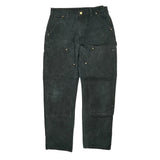 Carhartt Double Knee Carpenter Trousers - 34W 30L Black Cotton