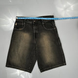 Southpole Denim Shorts - 34W 11L Black Denim