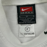 Age 3 Nike Long Sleeve T-Shirt - 3XS White Cotton