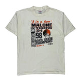 Malone Tigers Cotton Net Single Stitch T-Shirt - Large White Cotton