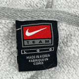 Nike Hoodie - Large Grey Cotton Blend