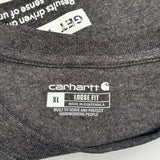 Core Values Carhartt Long Sleeve T-Shirt - XL Gray Cotton