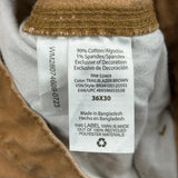 Wrangler Carpenter Pants - 38W 30L Brown Cotton