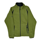 Harley Davidson Fleece Jacket - Small Green Polyester
