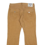 TRUE RELIGION Mens Cotton Beige Relaxed Straight Trousers W38 L33 Casual Pocket