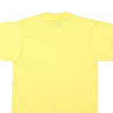 THE BEST Mens Yellow Cotton Blend Graphic T-Shirt S Short Sleeve Crew Neck Jesus
