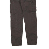 CARHARTT Womens Regular Fit Brown Denim Jeans W32 L30 Workwear Cotton Blend Zip