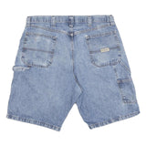 WRANGLER Mens Denim Blue Casual Shorts L W36 Carpenter Style