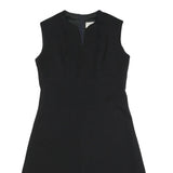 LE SIGNE PARIS Womens Black Day Dress Polyester Blend Sleeveless V-Neck M
