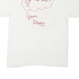 HANES Mens White Graphic T-Shirt L Short Sleeve Crew Neck Wedding Honeymoon