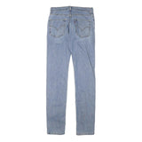LEVI'S Mens Slim Light Blue Denim Jeans W27 L32 Zip Closure Classic Style