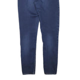 LEVI'S Womens Slim Blue Denim Cotton Blend Slim Jeans W25 L27 Stretch Zip