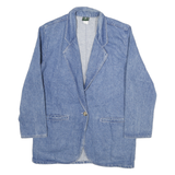 HUNT CLUB Womens Blue Denim Jacket M Cotton Button Classic Chic