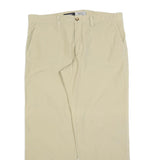 DOCKERS Mens Beige Cotton Blend Regular Fit Straight Trousers W38 L32 Classic