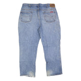 DICKIES Mens Regular Fit Blue Denim Straight Cotton Blend Jeans W38 L28 Workwear