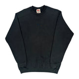 90S Blank Bvd Sweatshirt - Large Black Cotton Blend