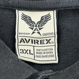 Avirex Polo Shirt - 3XL Black Cotton