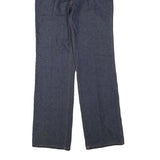 Womens Regular Fit Blue Denim Jeans Cotton Blend Zip W28 L32 Plain Straight