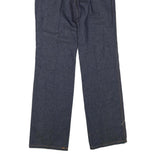 Womens Regular Fit Blue Denim Jeans Cotton Blend Zip W28 L32 Plain Straight