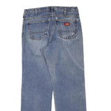 DICKIES Womens Regular Fit Straight Leg Denim Light Blue Jeans W32 L32 Classic