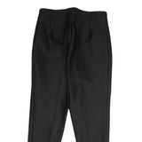 BOGNER Womens Black Cotton Blend Regular Fit Trousers W30 L25 Zip Closure