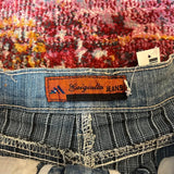 Eurguilio Mini Denim Skirt - 27W UK 8 Blue Cotton