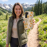 Seashell Vintage Bee Samsung Galaxy S25 Case - Lifestyle photo showing phone case in use