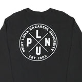 CHAMPION Mens Black PLNU San Diego Long Sleeve Crew Neck T-Shirt M Cotton Blend