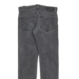 CALVIN KLEIN JEANS Mens Slim Grey Denim W30 L32 Cotton Blend Zip Comfortable